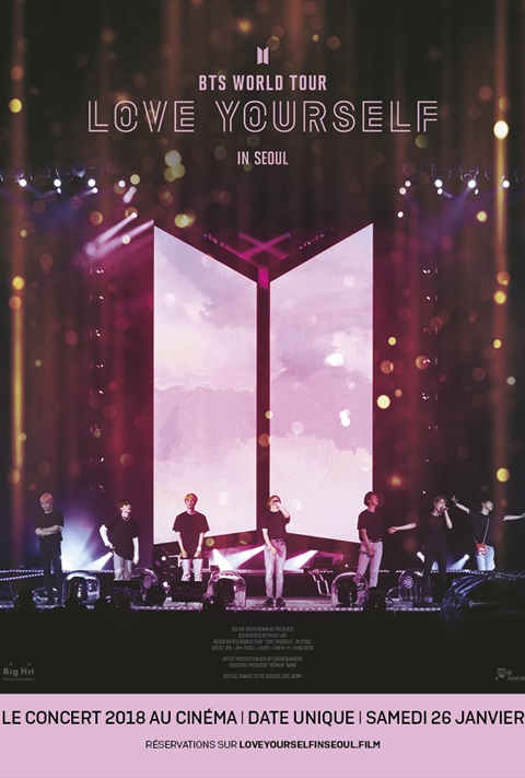 affiche BTS WORLD TOUR LOVE YOURSELF IN SEOUL
