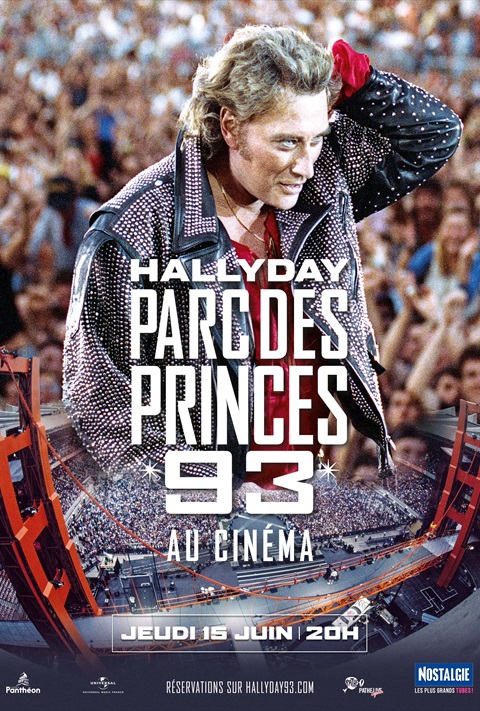 affiche Johnny Hallyday - Parc des Princes 1993 au cinéma