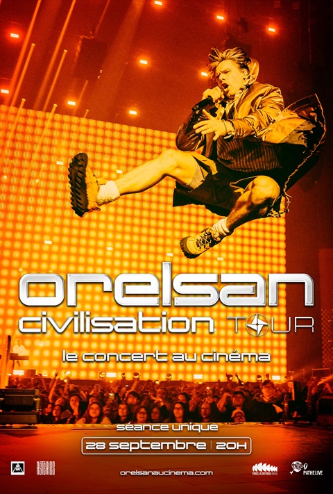 affiche Orelsan -Civilisation Tour, concert au cinéma
