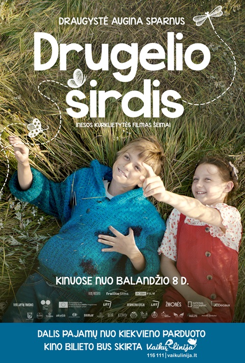 Drugelio širdis plakatas