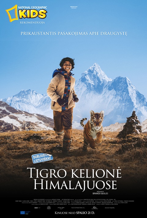 Tigro kelionė Himalajuose plakatas